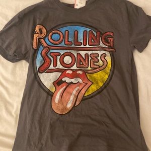 Grey Rolling Stones t Shirt, size small